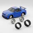 3D-Nissan-Skyline-GTR-3.jpg Nissan Skyline GTR R34 (1999) Model Kit Car