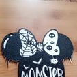 Snapchat-977580311.jpg Halloween Dripping Minnie mouse Momster decor / Wall art / home decor / tier tray decor / halloween party / baby shower decor