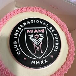 IMG_8568.jpg Free STL file Inter Miami Logo Coin・3D printer design to download