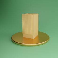Cubical-Vase.png STL file Minimalistic Square Vase・3D printable design to download, RGS9
