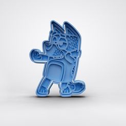 Navidad-1.jpg Archivo STL Cortador de galletas Bluey Dad・Plan imprimible en 3D para descargar