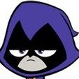 Raven3.jpg Teen Titans Go Raven Cookie / Fondant Cutter with Marker