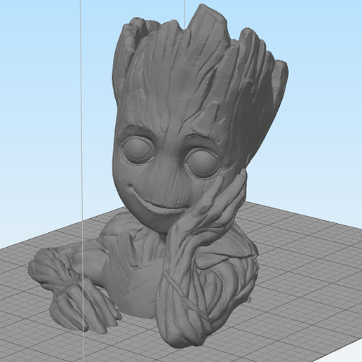 BABY GROOT PEN 3D model