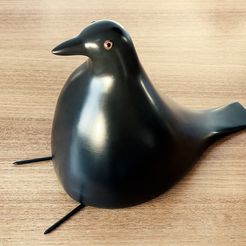 FatEamesBird-01.jpg Archivo 3D El pájaro de la casa Eames de hoy・Plan de impresión en 3D para descargar, look-us