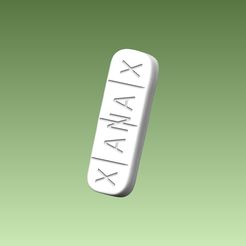 1.jpg Fichier STL pilule de xanax・Modèle pour impression 3D à télécharger