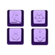 Viper, Flat keycap, profile inwards, angle (Mihovec Design).stl Viper Keycaps Valorant (Multiple Designs - Variations) Bundle