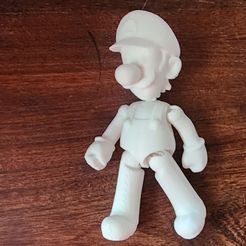 1.jpg STL-Datei Luigi mit Gelenk・Design zum Herunterladen und 3D-Drucken