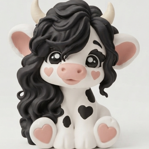 Cute sitting cow 🐮