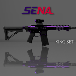 3_20230204_101353_0002.png STL file Airsoft M4 Aeg Receiver Project F1 (The King)・Model to download and 3D print