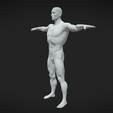4.png Male Muscular Body Base | T-Pose