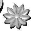 Mold-Lotus-10-leaf-100mm-rosette-03.jpg Mold 10 leaves lotus leaves rosette onlay relief 3D print model