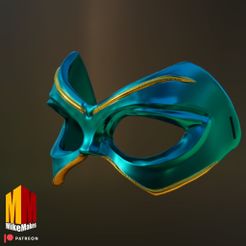 45F15C24-F4F8-4945-B098-37FE40263349.jpeg Archivo 3D Ms. Marvel Kamala Khan Mask (Disney + Series Cosplay)・Design para impresora 3D para descargar, MikeMakes08