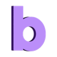 b.stl Letters for Learning the Alphabet
