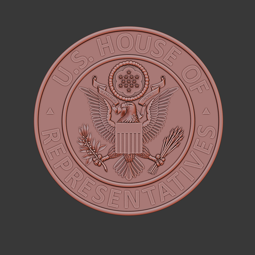 House of Representatives 3d relief .stl file