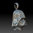 3.jpg Pendentif casque ornemental Dark Vador - Modèle 3D