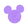 Best Day Ever Thin version.stl Mickey Mouse Head BEST Day Ever Cake Topper/ Wall Decor/ Party Decor/ Centerpiece/ Magnet and much more!
