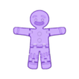 Gingerbread_Body.stl Gingerbread MAN articulated NO AMS