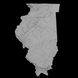 4.png Topographic Map of Illinois – 3D Terrain