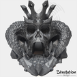 Sd_RPG_DemonKingsSkullDiceTower02.png Archivo STL Torre de dados Calavera del Rey Demonio・Modelo para descargar y imprimir en 3D