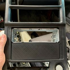 FrontS5Mount.jpg STL file 1989-1991 Mazda FC RX7 S5 Single DIN Radio Mount・3D printing design to download