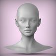 2.11.jpg 41 3D HEAD FACE FEMALE CHARACTER TEENAGER PORTRAIT DOLL 3D model 3D model 3D model