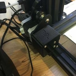 IMG_6255.jpg Free STL file X axis stepper pulley cover CR-10 and Ender 2・3D printing template to download