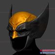 wolverine_helmet_3d_print_model-02.jpg Wolverine Helmet - Marvel Cosplay