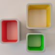 20230910_150537.jpg Easy Print Any Printer Modern Designer Funky Box Cube Shelves with removeable colour inserts Bundle Sustainable Shelf Wall Storage Display No Supports