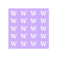 UW-W-Pattern.45high-6x6.stl W stencils