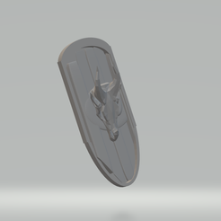 sheild.png Free 3D file FHW: Denial's Surfs up Shield (28mm scale Flying shield)・3D print design to download