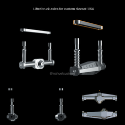 Nuevo-proyecto-2022-08-23T083051.616.png Fichier STL Essieux de camions surélevés pour les modèles personnalisés 1/64・Objet pour imprimante 3D à télécharger