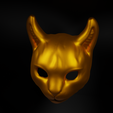 8.png Cat Cosplay Face Mask 3D print model