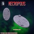 necro-4.png STL file Necropolis 90*50mm Base (Pre-supported)・3D printable model to download