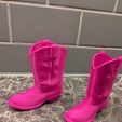 9451.jpg Mini Cowboy Boots STL | Western Decor | Doll Boots | Cute Display Model | Easy 3D Print
