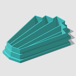 Art-Deco-Scallop-Fan-Sharp-3.jpg Fichier 3D Art Deco Scallop Fan Sharp // Clay Cutter // Sharp Edge // Digital STL File // 3 Sizes・Modèle à télécharger et à imprimer en 3D