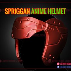 Spriggan_cosplay_helmet_anime_3d_print_model_01.jpg Archivo 3D Casco Spriggan Anime Cosplay - Spriggan Neflix Anime・Diseño imprimible en 3D para descargar