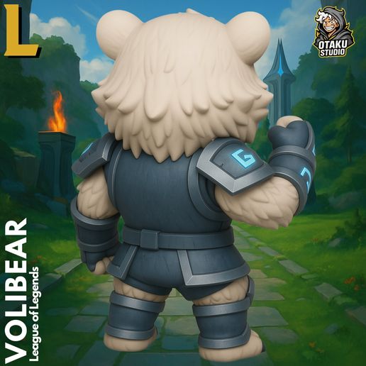 🎨 Chibi Volibear - League of Legends Fan Art Modelo 3D・Archivo STL para ...