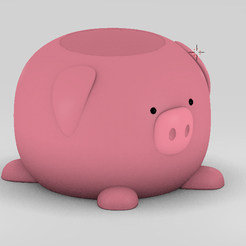 1.1.png STL file PORK POT - PIG POT - FLOWER POT - PIG POT・3D printable model to download, RMMAKER