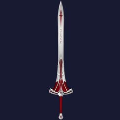 fate_apocrypha_saber_of_red_mordred__sword.jpg Free STL file Mordred saber of red sword Clarent・3D print design to download, Mokanaman