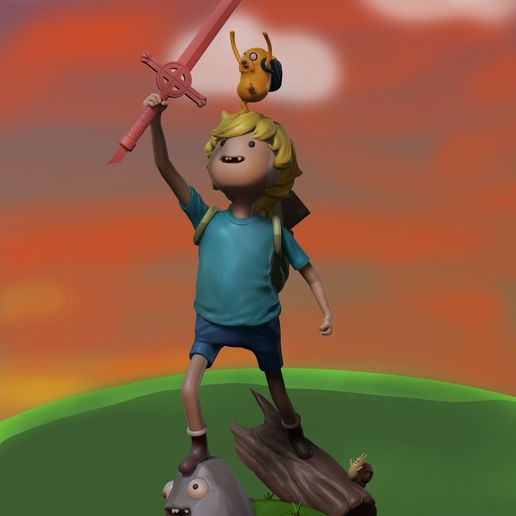Adventure Time Mondo Squads Jake And Finn Figure Set - View #4