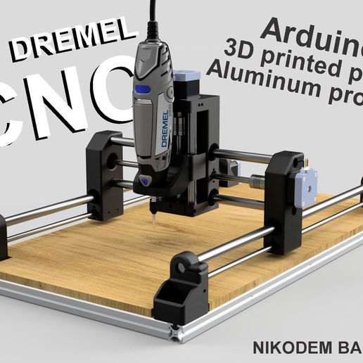 mini_thin.jpg Download free STL file DIY 3D Printed Dremel CNC • 3D print design, NikodemBartnik