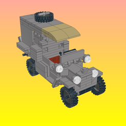 Шаблон-02.png Archivo OBJ NotLego Lego Camión Militar Modelo 437・Diseño imprimible en 3D para descargar