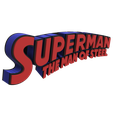 2.png 3D MULTICOLOR LOGO/SIGN - Superman: The man of steel (Comic Book)