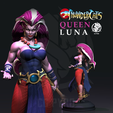 Queen-Luna-Thundercats-Lunatacs-STL-3d-printing.png Queen Luna Lunatacs + Amok thundercats villains STL files 3d printing collectibles fanart by CG Pyro