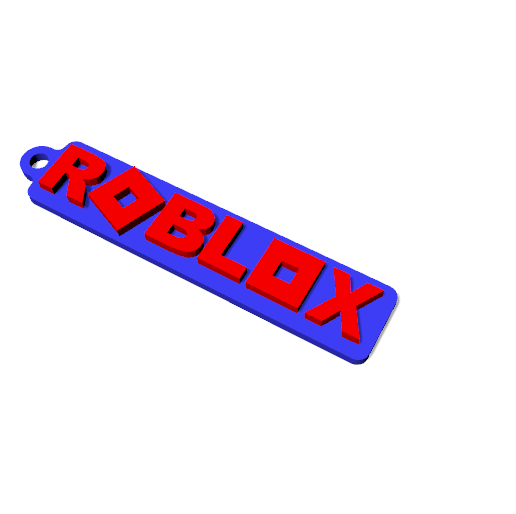 Roblox Logo Keychain 3D model