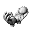 1-2.png Baby in hands / Infant in hands 3D model
