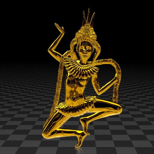 Apsara Dance ing godess 3D model