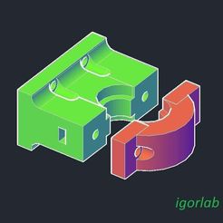 MGN9H_for_e3d_v6_-_final.jpg Free STL file Holder for e3d v6 hotend to MGN9H carrier・3D printing idea to download