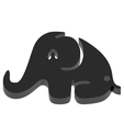 render0002.png Elephant Keychain