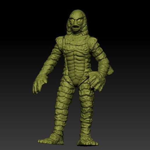 ScreenShot485.jpg Файл 3D The Creature From the Black Lagoon Action figure for 3D printing Universal Studios STL・Модель для загрузки и печати в формате 3D, DESERT-OCTOPUS